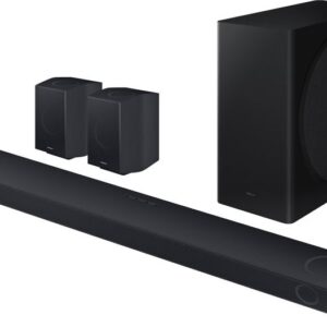 Reducere  ✅ Sistem Home Cinema Samsung HW-Q930D, 9.1.4, 540W, Bluetooth, Wi-Fi, Subwoofer wireless, Dolby Atmos, Black Titan Reducere