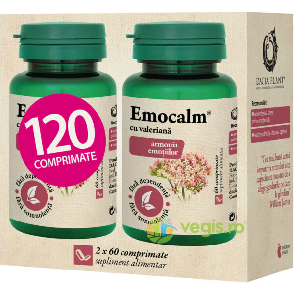 Reducere  Emocalm cu Valeriana 120cpr