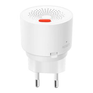 Reducere  Detector de scurgeri de gaz inteligent Techstar®, Wi-Fi, Notificari in Aplicatiile Tuya si SmartLife, Alarma inclusa, Programare de la Distanta, Alb Reducere