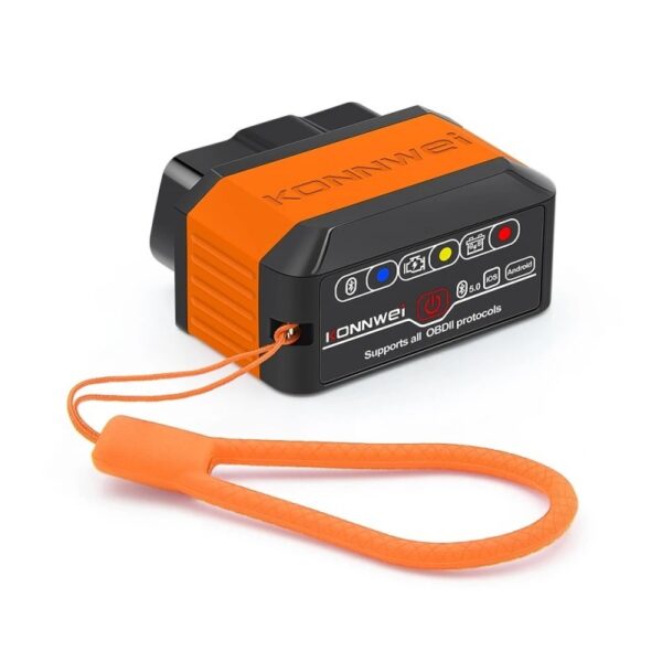 Reducere  Diagnoza Auto OBD2 KONNWEI KW906, Bluetooth 5.0, Buton ON-OFF, Compatibil Android IOS, ELM 327 OBDII, Orange Reducere