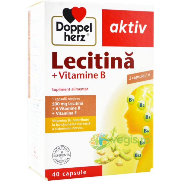 Reducere  Lecitina 500mg + Vitaminele B si E 40cps