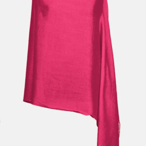 Reducere  Esarfa fucsia din cashmere subtire dreptunghiulara Reducere