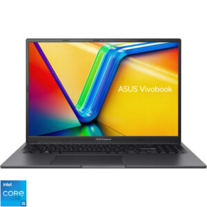 Reducere  ✅ Laptop ASUS 16” Vivobook 16X K3605ZC, WUXGA 120Hz, Procesor Intel® Core™ i5-12500H (18M Cache, up to 4.50 GHz), 8GB DDR4, 1TB SSD, GeForce RTX 3050 4GB, No OS, Indie Black Reducere