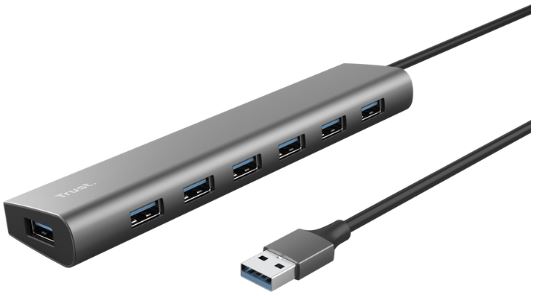 Reducere  ✅ Hub USB Trust Halyx 7-Port USB 3.2 Gen 1 Reducere