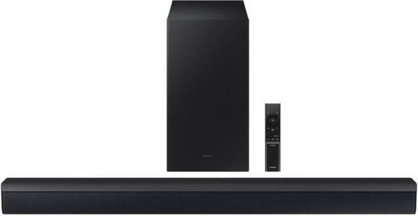 Reducere  ✅ Sistem Home Cinema Samsung HW-C450, 2.1, 300W, Bluetooth, Subwoofer Wireless, Dolby, Black Reducere