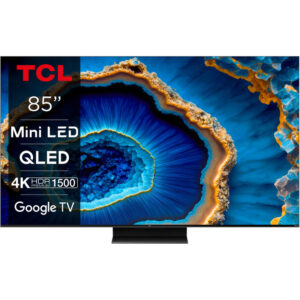 Reducere  ✅ Televizor LED TCL Smart TV QLED Mini LED 85C805 Seria C805 215cm gri-negru 4K UHD HDR Reducere