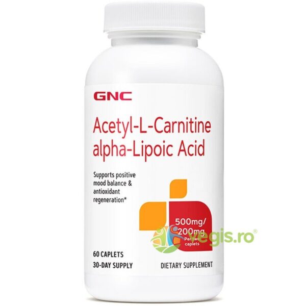 Reducere  Acetyl L-Carnitine (Acetil L-Carnitina) 500mg si Alpha Lipoic Acid (Acid Alfa Lipoic) 200mg 60tb