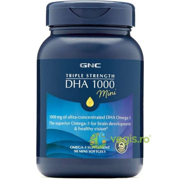 Reducere  Acizi Grasi DHA Omega 3 Mini (DHA 1000 Mini Triple Strenght) 90cps moi