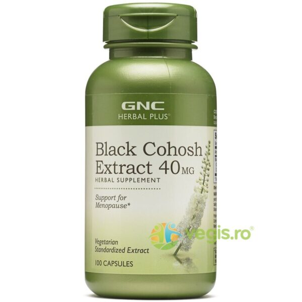 Reducere  Black Cohosh (Extract Standardizat de Cohos Negru) Herbal Plus 40mg 100cps vegetale