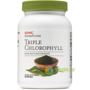 Reducere  Clorofila Tripla cu Fitonutrienti SuperFoods 90cps moi