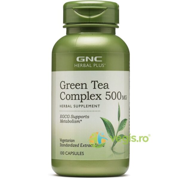 Reducere  Complex de Ceai Verde (Green Tea Complex) Herbal Plus 500mg 100cps