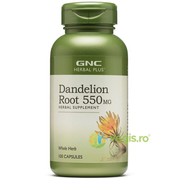 Reducere  Radacina de Papadie (Dandelion Root) Herbal Plus 550mg 100cps