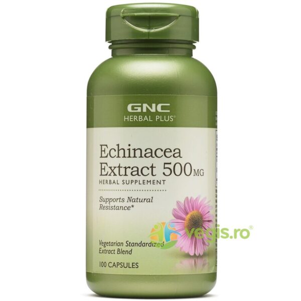 Reducere  Echinacea Extract Herbal Plus 500mg 100cps