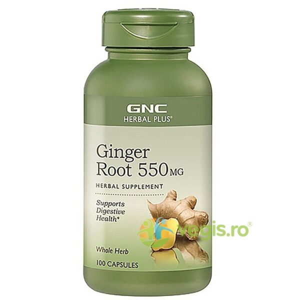 Reducere  Radacina de Ghimbir (Ginger Root) Herbal Plus 550mg 100cps