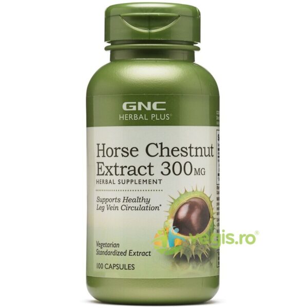 Reducere  Extract Standardizat de Castan Salbatic (Horse Chestnut) Herbal Plus 300mg 100cps vegetale