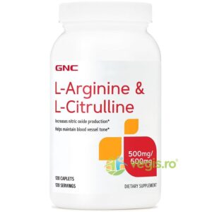 Reducere  L-Arginina si L-Citrulina 500mg 120tb