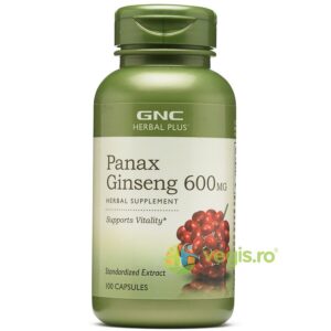 Reducere  Panax Ginseng (Extract Standardizat de Ginseng) Herbal Plus 600mg 100cps