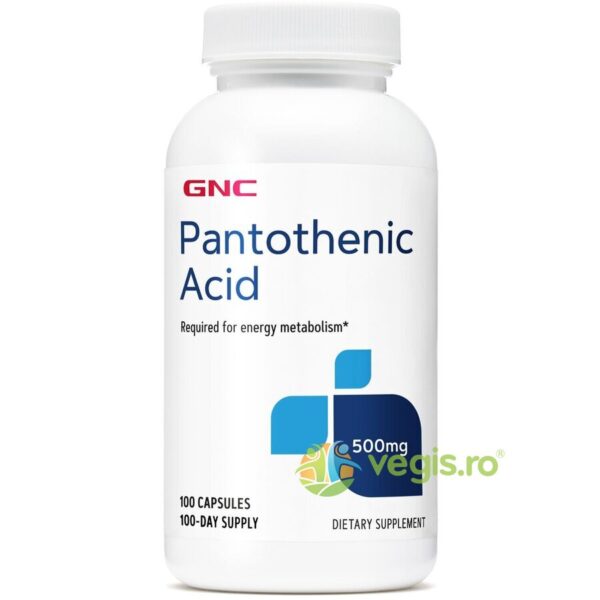 Reducere  Pantothenic Acid (Acid Pantotenic) 500mg 100cps moi