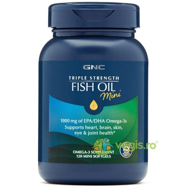 Reducere  Triple Strength Fish Oil (Ulei de Peste) 120cps mini moi