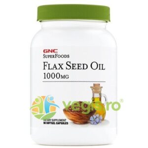 Reducere  Ulei din Seminte de In SuperFoods 1000mg  90cps moi