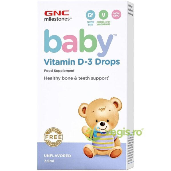 Reducere  Vitamina D3 Picaturi pentru Bebelusi Milestones Baby 7.5ml