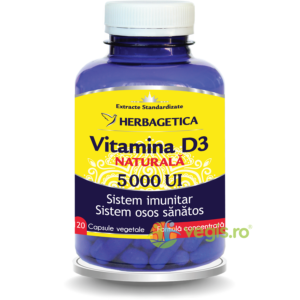 Reducere  Vitamina D3 Naturala 5000 U.I 120cps