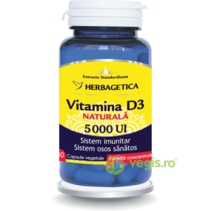 Reducere  Vitamina D3 Naturala 5000 U.I 30cps