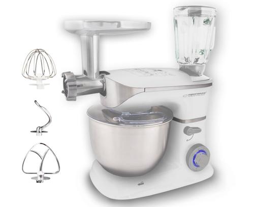 Reducere  Robot de bucatarie ESPERANZA COOCKING MASTER, 1000W, 5L, 6 viteze, Blender 1.5L (Alb)