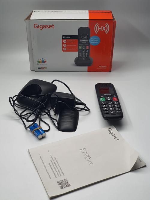 Reducere  Telefon Gigaset E290HX, DECT, GAP, CAT iq 2.0, 10 ore (Negru)