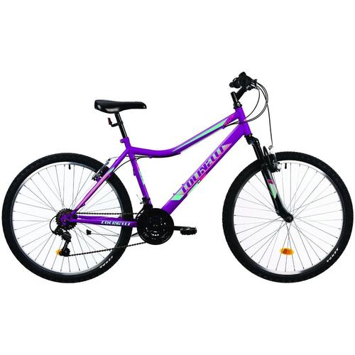 Reducere  Bicicleta MTB Colinelli 2604, Schimbator Shimano, 18 Viteze, Cadru Otel, Marimea 460 mm, Roti 26inch, Frane V – Brake (Violet)