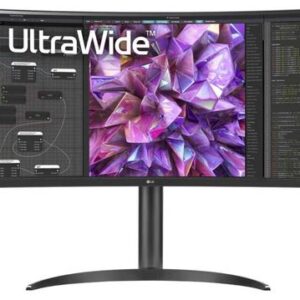 Reducere  Monitor IPS LED LG 34inch 34WQ75C-B, WQHD (3440 x 1440), HDMI, DisplayPort, Ecran curbat, Boxe (Negru)