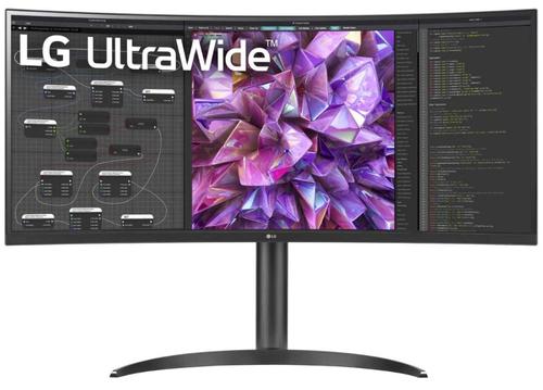 Reducere  Monitor IPS LED LG 34inch 34WQ75C-B, WQHD (3440 x 1440), HDMI, DisplayPort, Ecran curbat, Boxe (Negru)