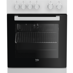 Reducere  Aragaz Beko FSE56000GW, 4 arzatoare electrice, Grill, clasa energetica A, tehnologie SteamShine (Alb)