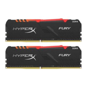 Reducere  Memorii Kingston HyperX Fury RGB 16GB(2x8GB) DDR4 3600MHz CL17 Dual Channel Kit