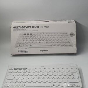 Reducere  Tastatura Wireless Logitech K380, Bluetooth, Layout US, Compatibil MAC (Alb)