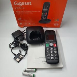 Reducere  Telefon Gigaset E290HX, DECT, GAP, CAT iq 2.0, 10 ore (Negru)