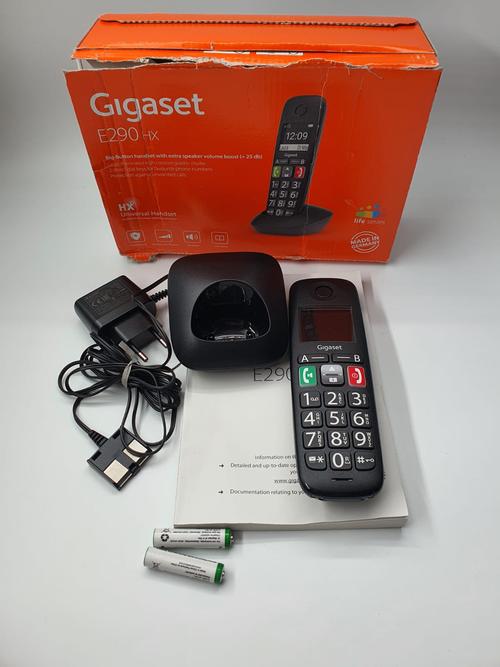 Reducere  Telefon Gigaset E290HX, DECT, GAP, CAT iq 2.0, 10 ore (Negru)