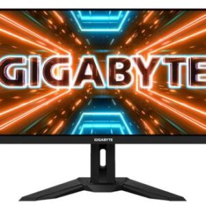 Reducere  Monitor Gaming IPS LED GIGABYTE 34inch M34WQ, WQHD (3440 x 1440), HDMI, DisplayPort, USB Type-C, USB 3.0, Boxe, 144 Hz, 1 ms (Negru)