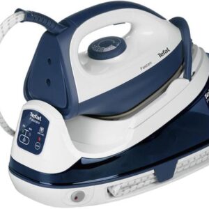 Reducere  Statie de calcat TEFAL Fasteo SV6040E0, 1.2l, 130g/min, 2200W, talpa ceramica (Albastru)