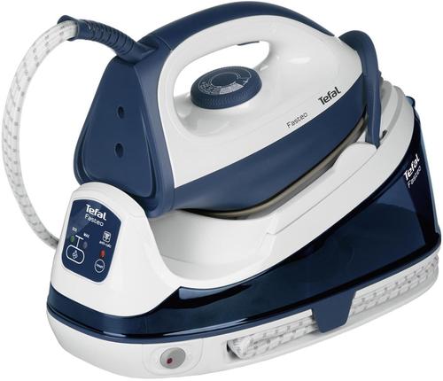 Reducere  Statie de calcat TEFAL Fasteo SV6040E0, 1.2l, 130g/min, 2200W, talpa ceramica (Albastru)