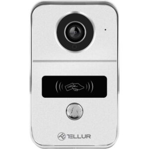 Reducere  Sonerie inteligenta cu functie video interfon Tellur Smart TLL331511, Wi-Fi, 1080P, senzor de miscare, functie deschidere, MicroSD, IP54, Vedere pe timp de noapte 10m, Gri