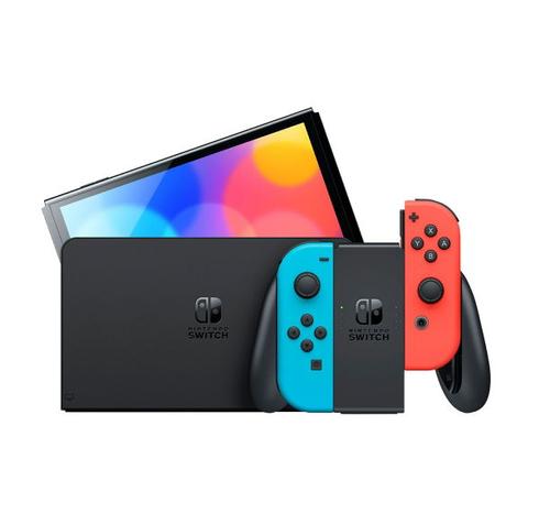 Reducere  Consola OLED NINTENDO Switch Neon, 64GB (Albastru/Rosu)