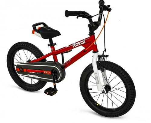 Reducere  Bicicleta copii Royal Baby Freestyle 7.0 NF, roti 14inch, cadru otel (Rosu)