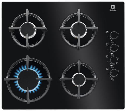 Reducere  Plita incorporabila Electrolux KGG6407K, Gaz, 4 zone de gatit, Aprindere electrica, 60 cm (Negru)