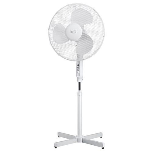 Reducere  Ventilator cu picior Teesa TSA8022, 3 viteze, 45W, 123cm (Alb)