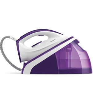 Reducere  Statie de calcat Philips cu abur, cu talpa ceramica, presiune pompa max. 5.2 bari, debit de abur continuu de 110 g/min, jet de abur 300 g, oprire automata de siguranta (Violet)