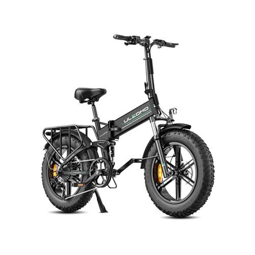 Reducere  Bicicleta electrica pliabila Ulzomo Dunes 20 E-bike, 750W, 48V 16Ah, autonomie 120km, viteza maxima 40km/h, roti 20” (Negru)