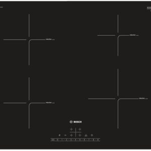 Reducere  Plita incorporabila Bosch Serie 6 PUE611FB1E, Inductie, 4600 W, 4 Zone de gatit, PowerBoost (Negru)