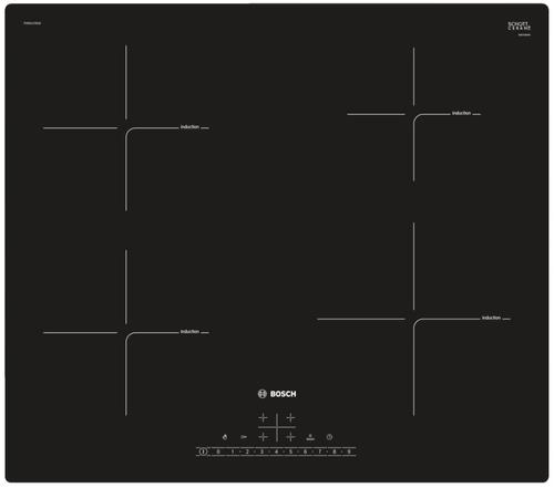 Reducere  Plita incorporabila Bosch Serie 6 PUE611FB1E, Inductie, 4600 W, 4 Zone de gatit, PowerBoost (Negru)