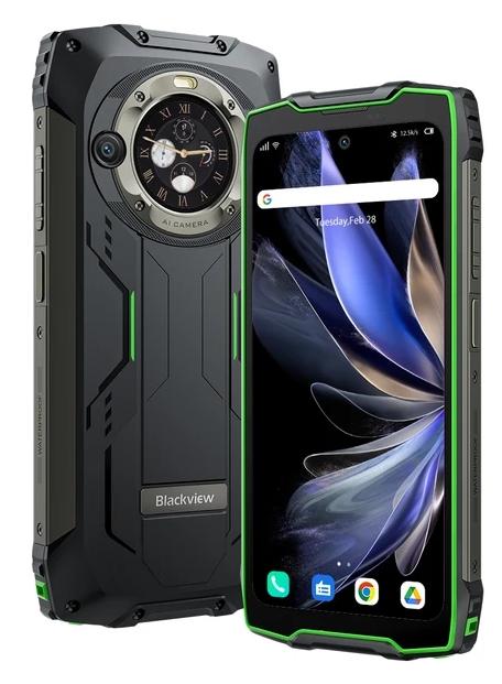 Reducere  Telefon Mobil Blackview BV9300 Pro, Procesor MTK Helio G99, IPS 6.7inch, 12GB RAM, 256GB Flash, Camera Duala 64 + 8 MP, Wi-Fi, 4G, Dual SIM, Android (Negru/Verde)